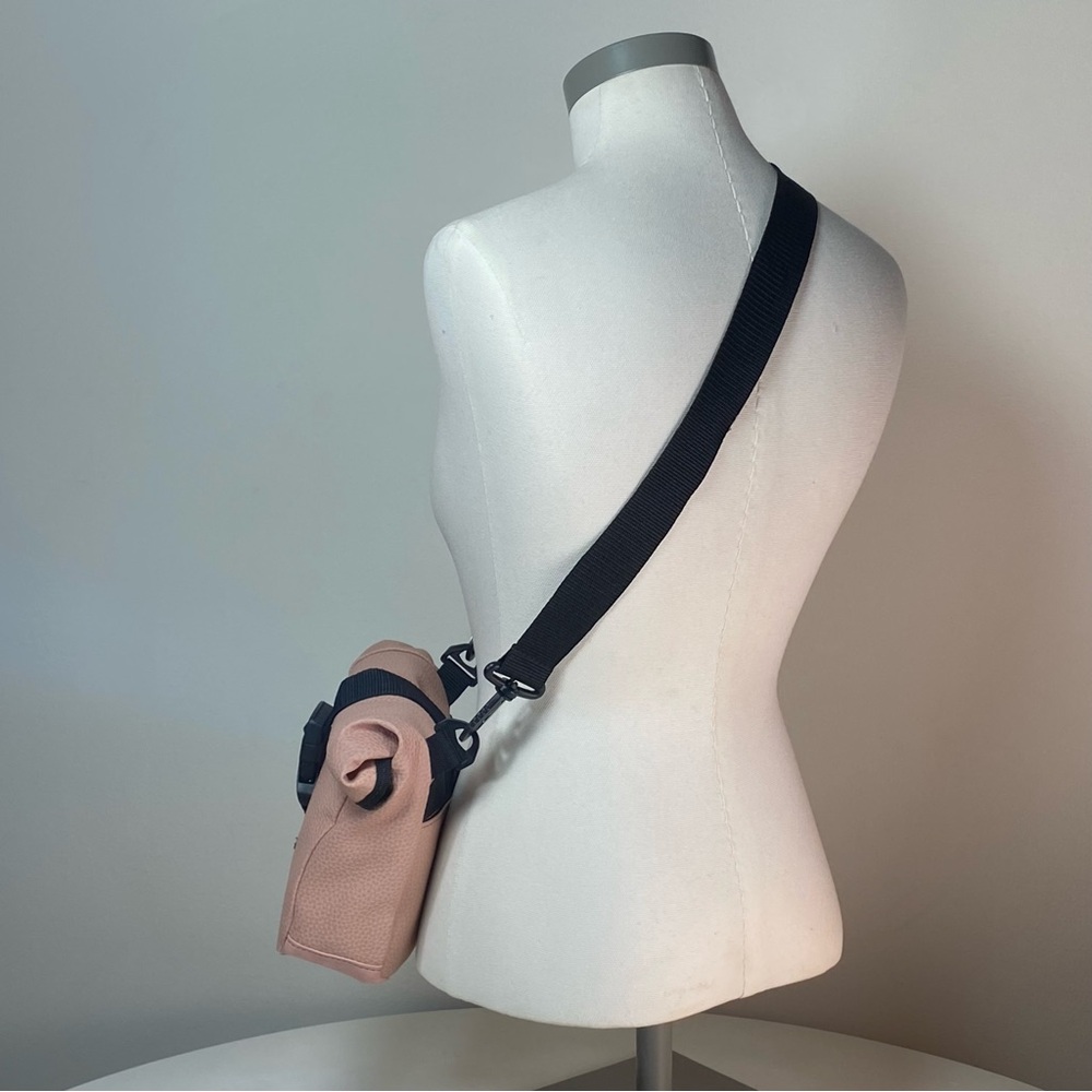 PERIPLO Santiago, Chile Handmade Crossbody Sling Outdoor Travel Bag Blush Pink - Picture 3 of 14